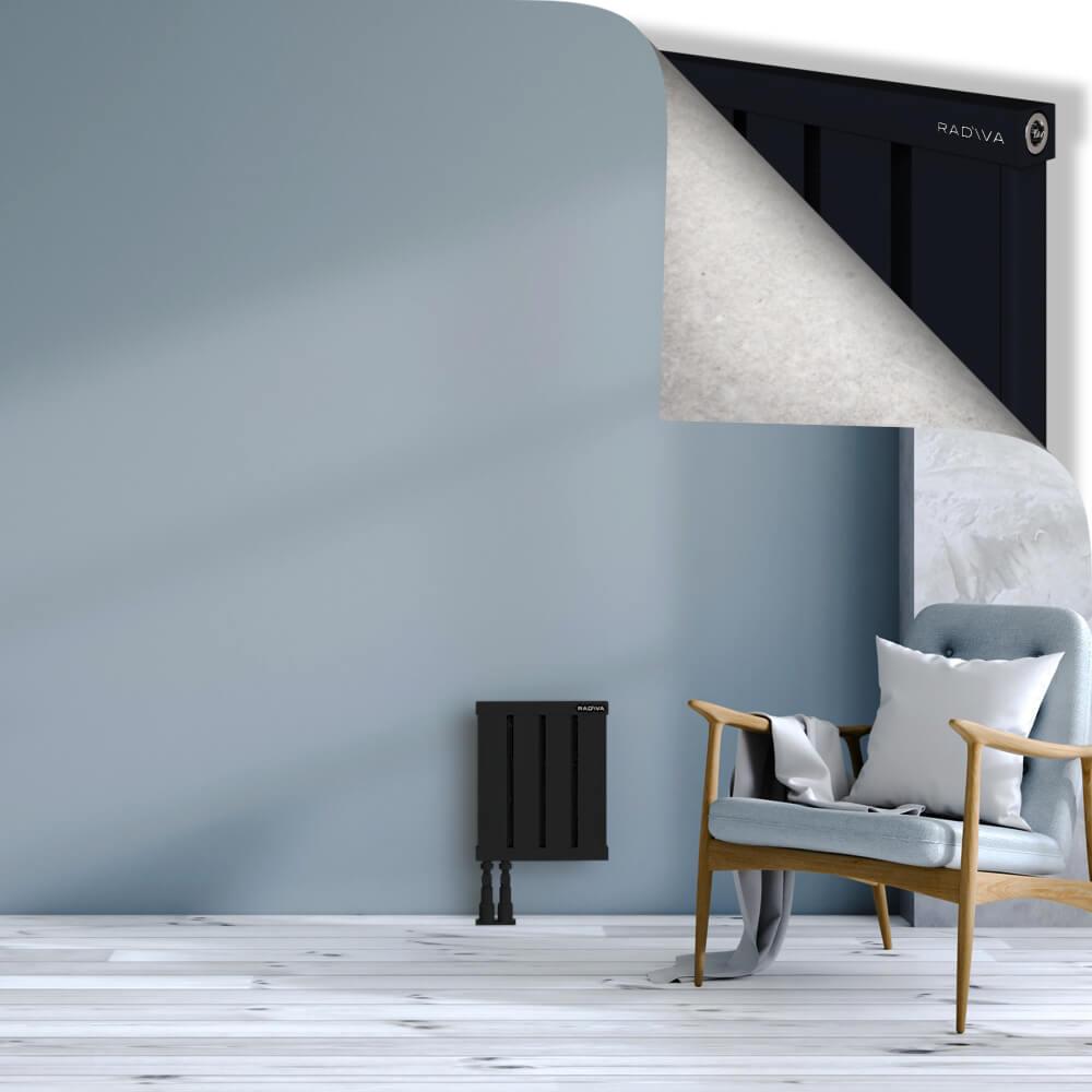 OBI Dekoratif Alüminyum Radyatör 400x324 Siyah