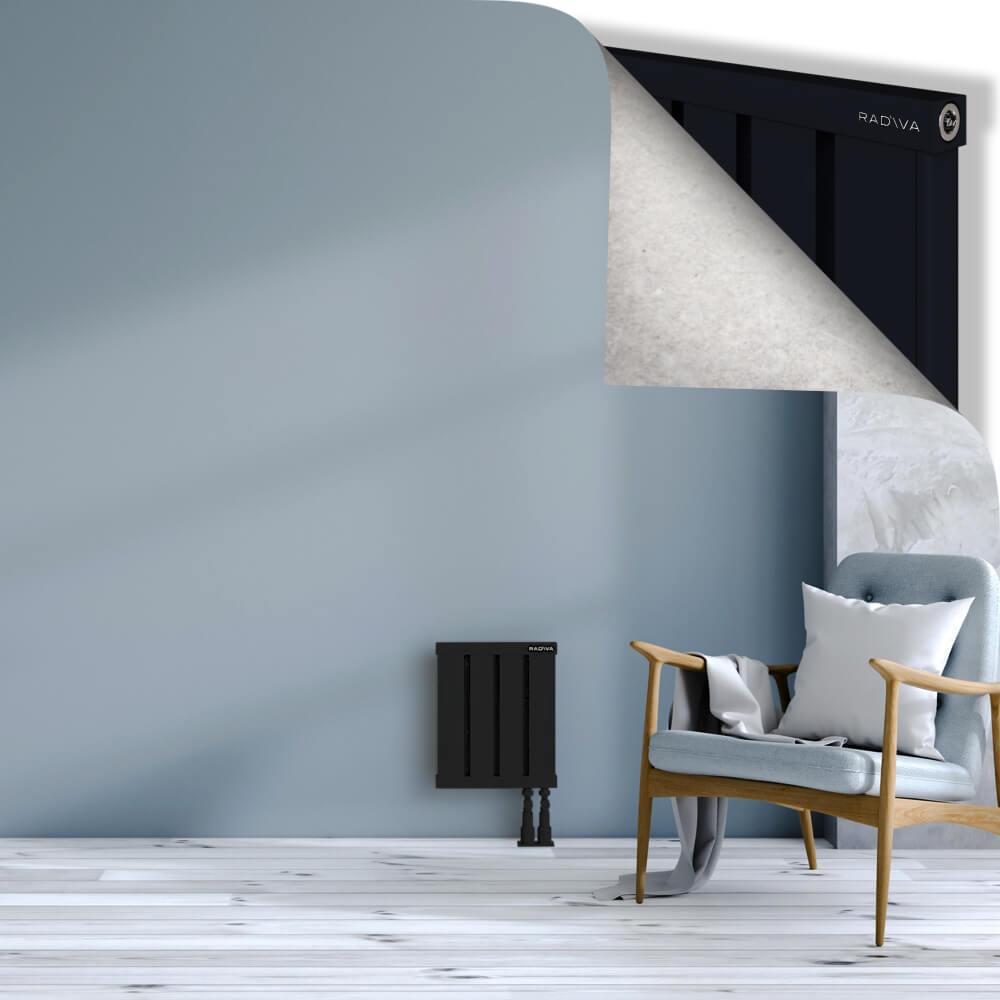 OBI Dekoratif Alüminyum Radyatör 400x324 Siyah