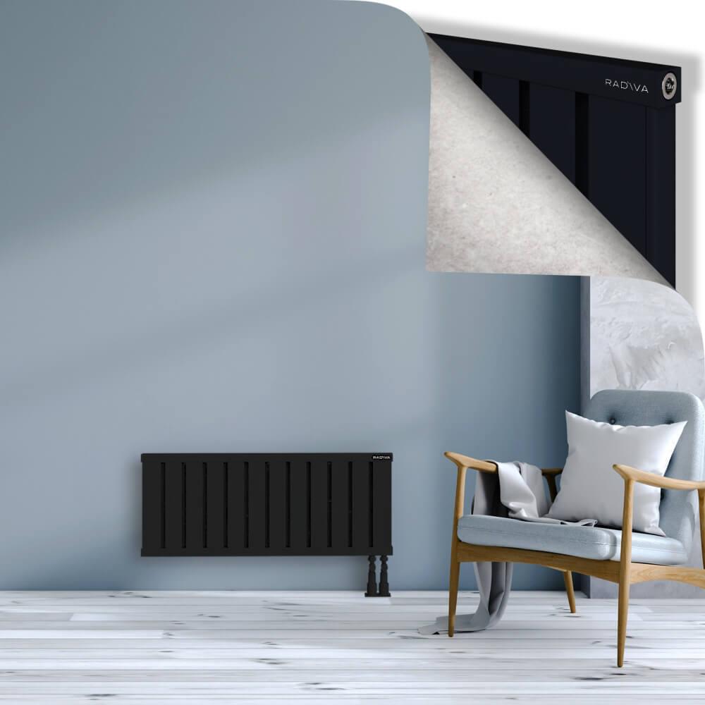 OBI Dekoratif Alüminyum Radyatör 400x964 Siyah