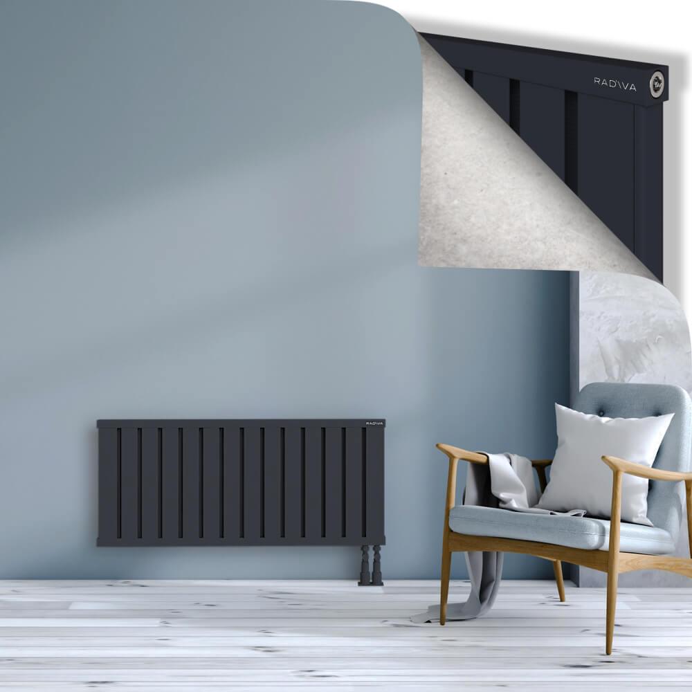 OBI Dekoratif Alüminyum Radyatör 500x1124 Koyu Antrasit