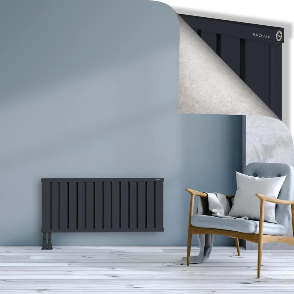 OBI Dekoratif Alüminyum Radyatör 500x1124 Koyu Antrasit