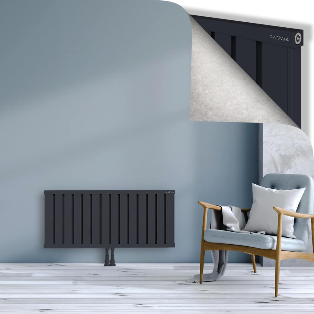 OBI Dekoratif Alüminyum Radyatör 500x1124 Koyu Antrasit