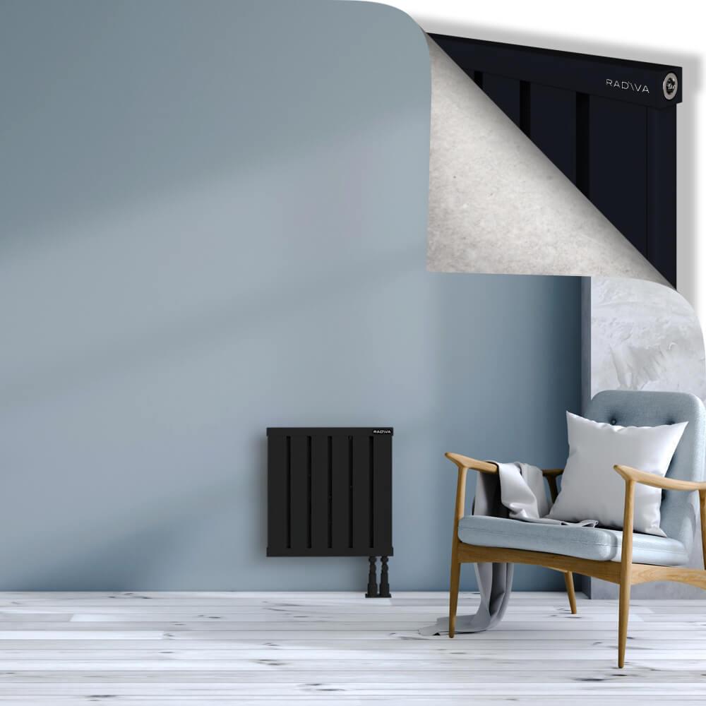OBI Dekoratif Alüminyum Radyatör 500x484 Siyah