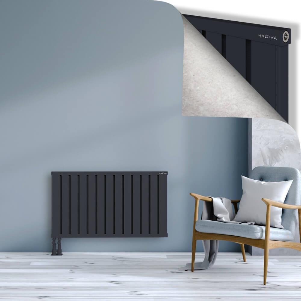 OBI Dekoratif Alüminyum Radyatör 600x1044 Koyu Antrasit