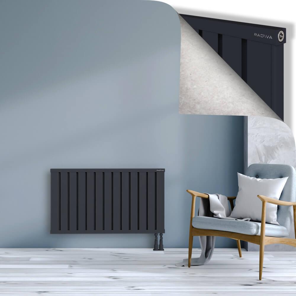 OBI Dekoratif Alüminyum Radyatör 600x1044 Koyu Antrasit