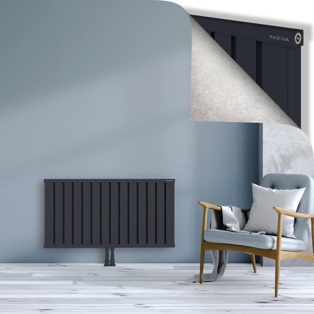 OBI Dekoratif Alüminyum Radyatör 600x1124 Koyu Antrasit