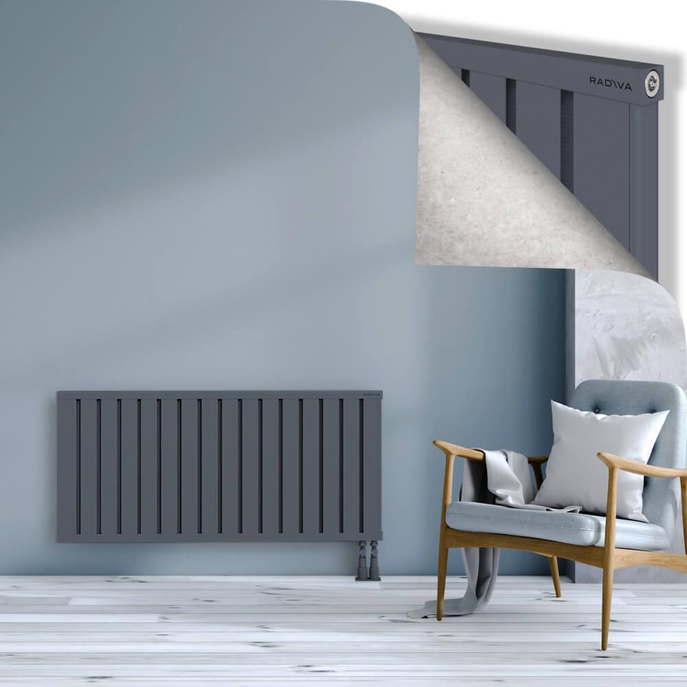 OBI Dekoratif Alüminyum Radyatör 600x1284 Antrasit