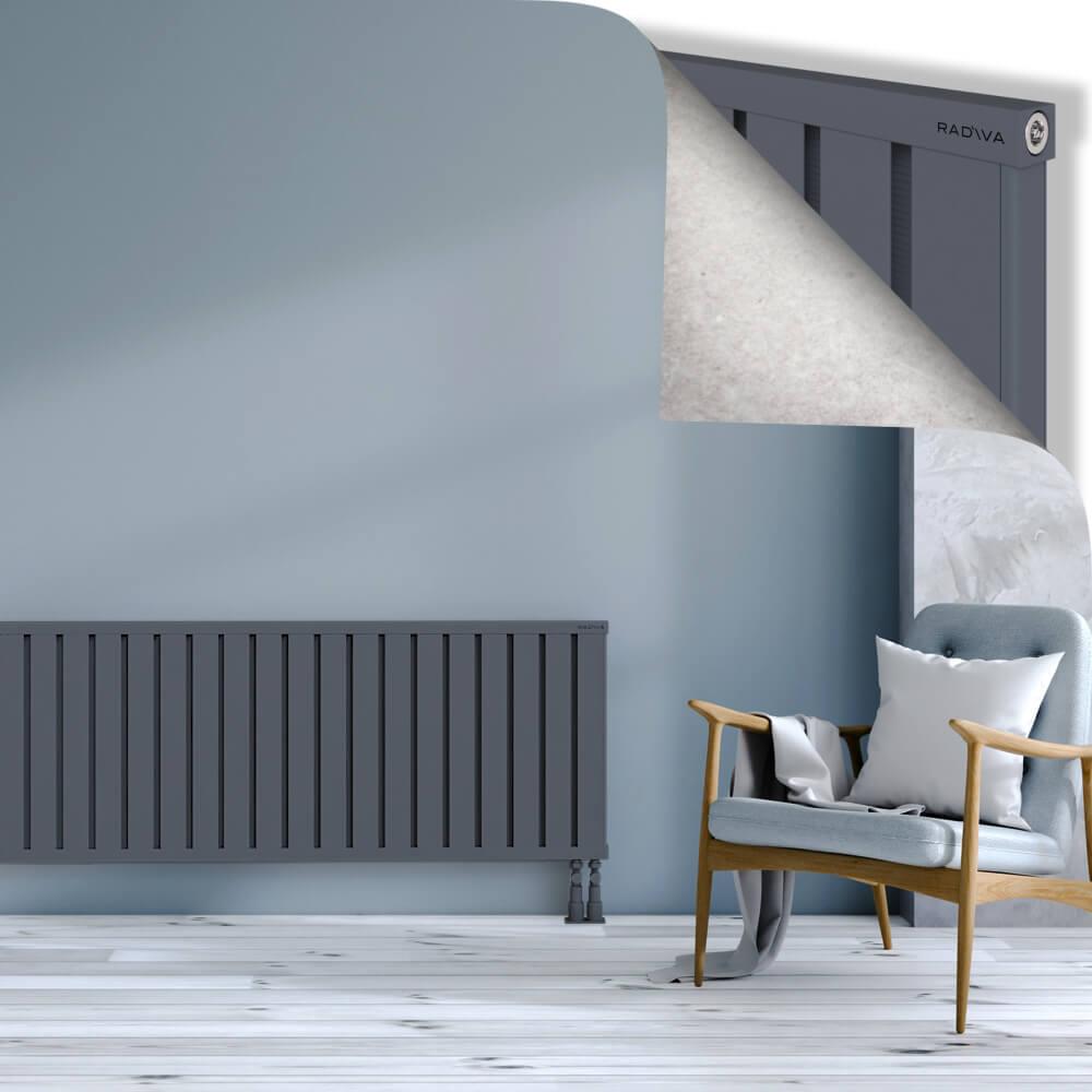 OBI Dekoratif Alüminyum Radyatör 600x1764 Antrasit