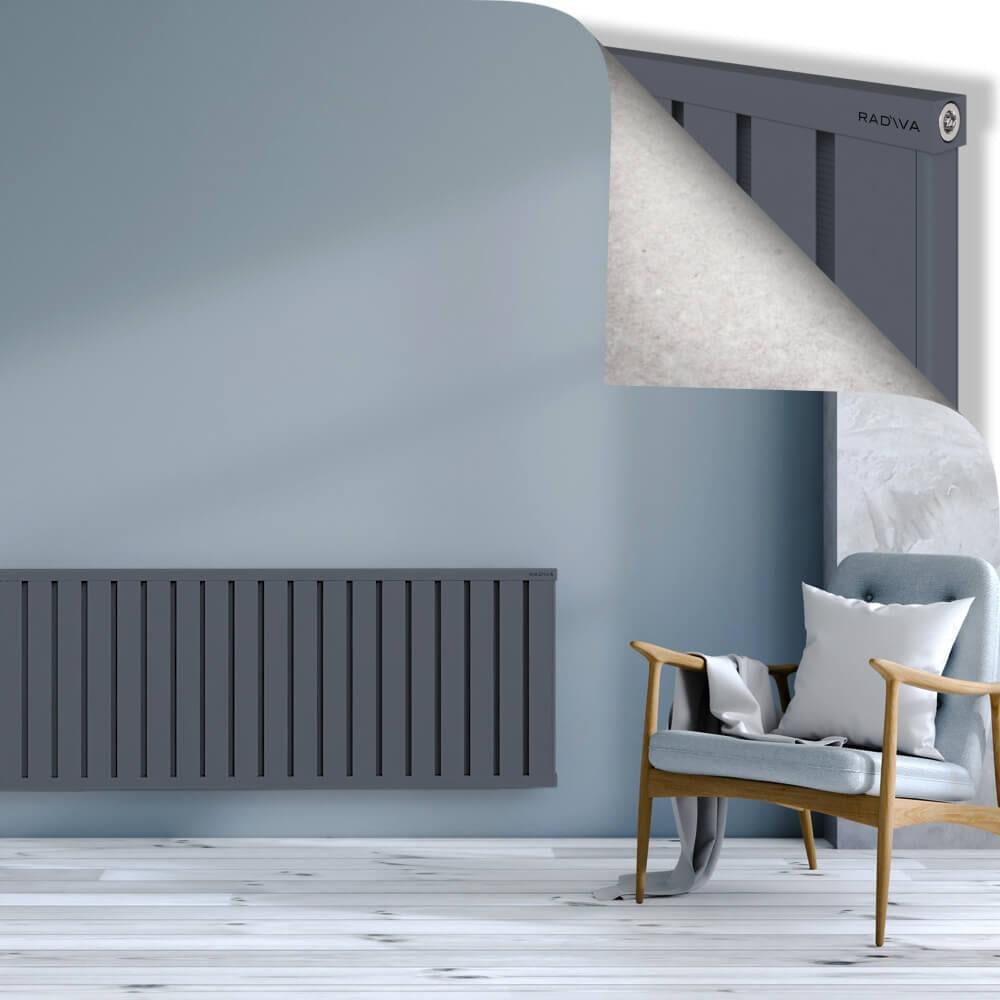 OBI Dekoratif Alüminyum Radyatör 600x1764 Antrasit