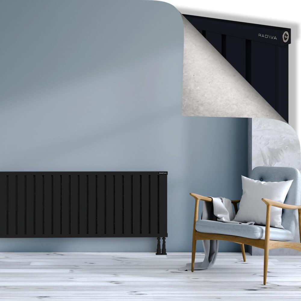 OBI Dekoratif Alüminyum Radyatör 600x1764 Siyah