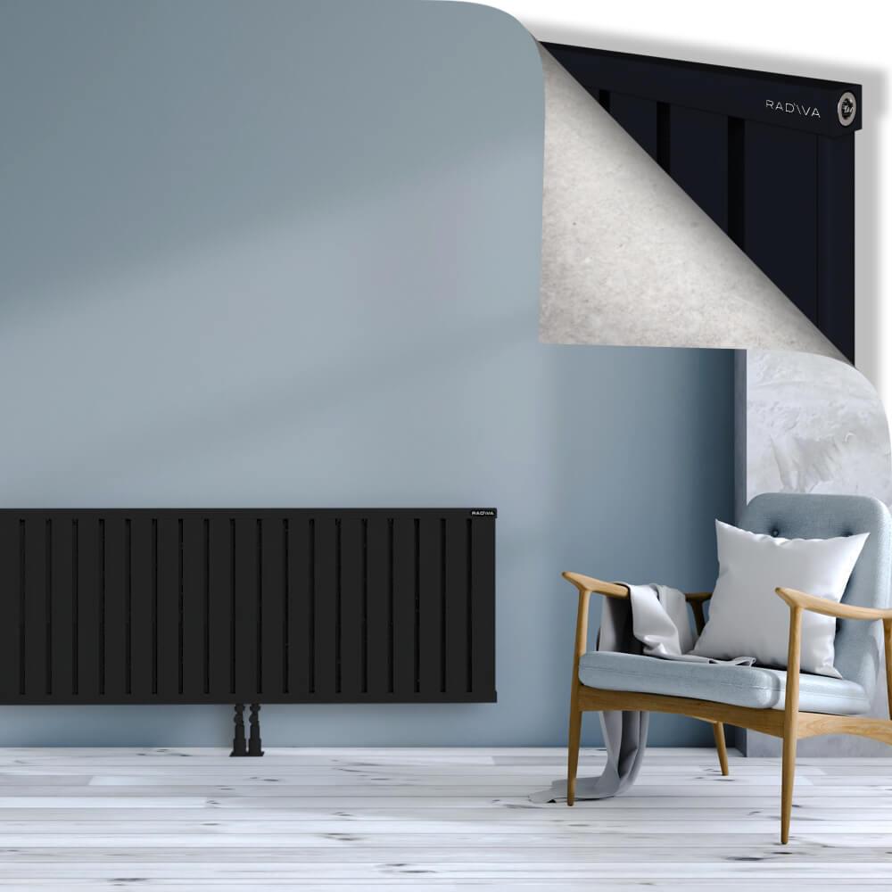 OBI Dekoratif Alüminyum Radyatör 600x1844 Siyah
