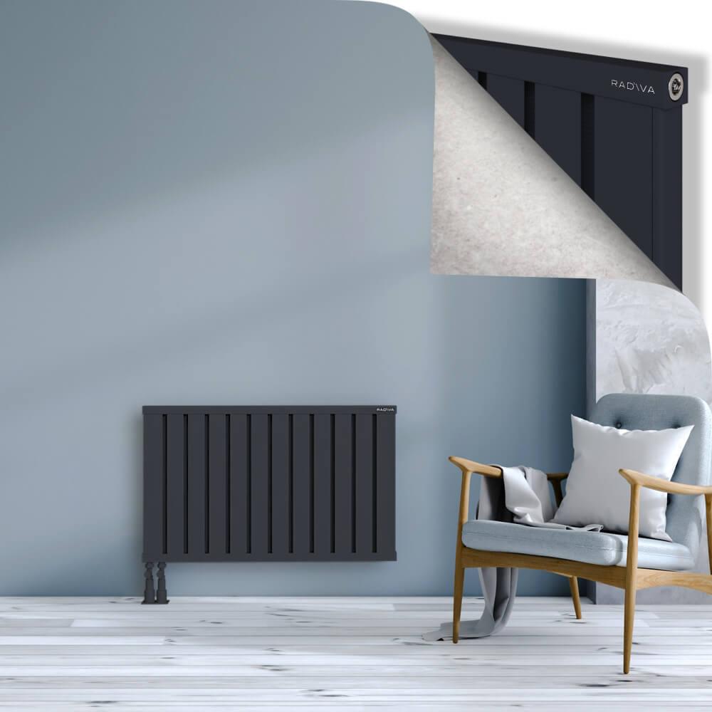 OBI Dekoratif Alüminyum Radyatör 600x964 Koyu Antrasit