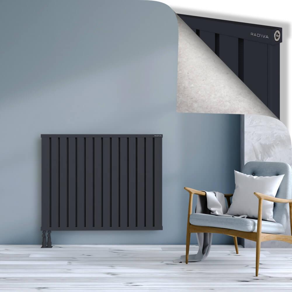 OBI Dekoratif Alüminyum Radyatör 900x1124 Koyu Antrasit