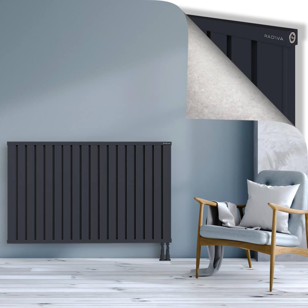 OBI Dekoratif Alüminyum Radyatör 900x1444 Koyu Antrasit