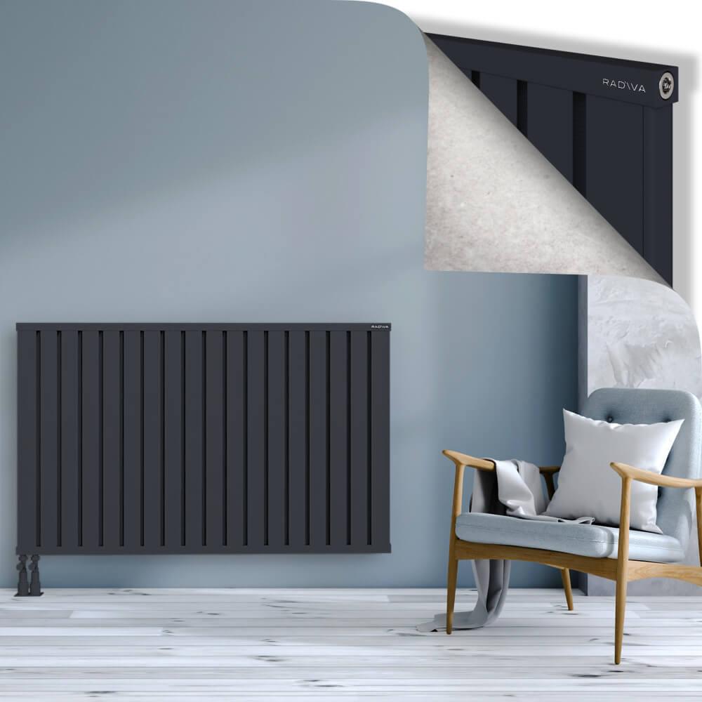 OBI Dekoratif Alüminyum Radyatör 900x1444 Koyu Antrasit