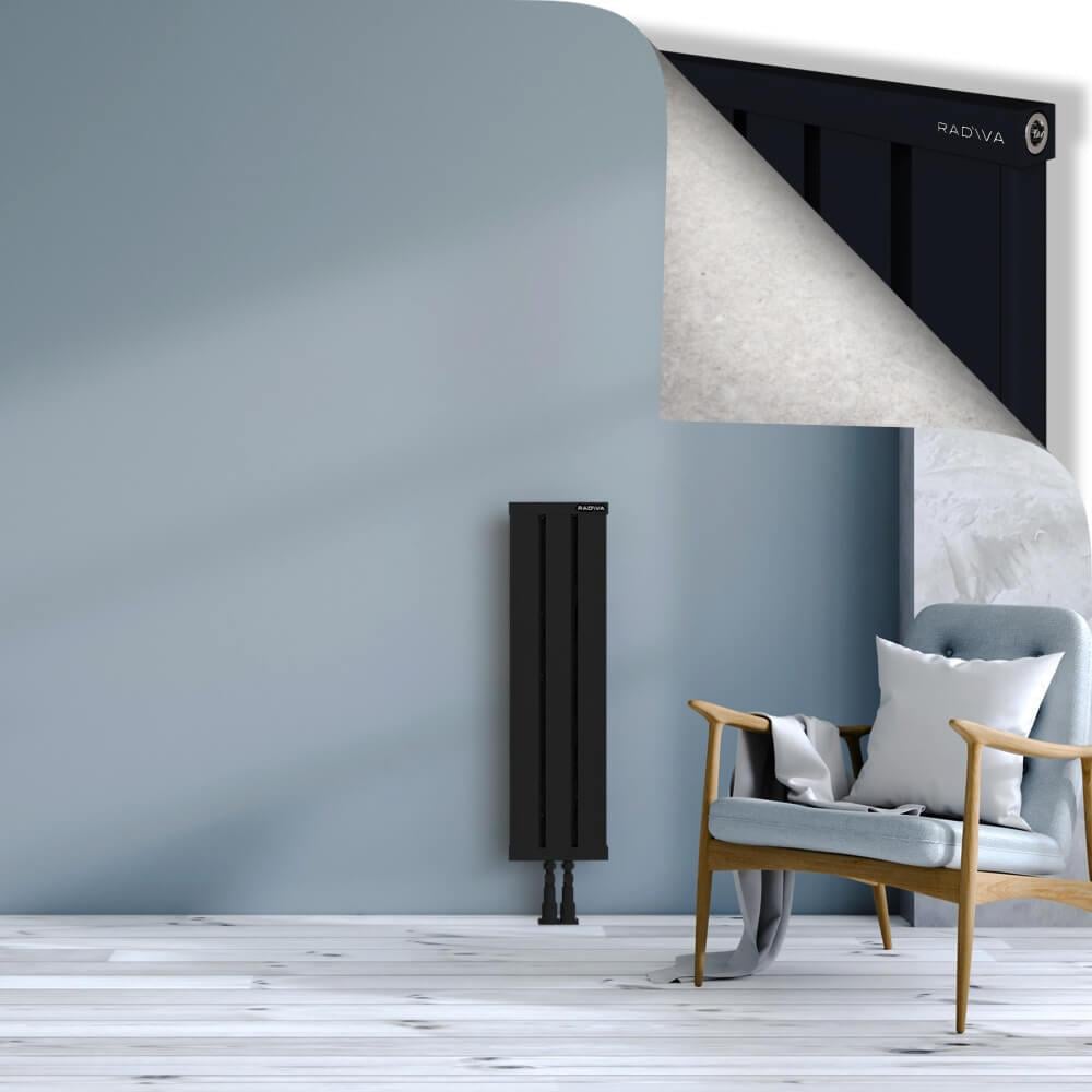OBI Dekoratif Alüminyum Radyatör 900x244 Siyah