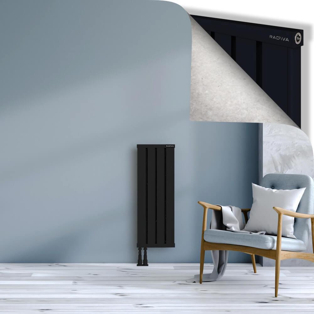OBI Dekoratif Alüminyum Radyatör 900x324 Siyah