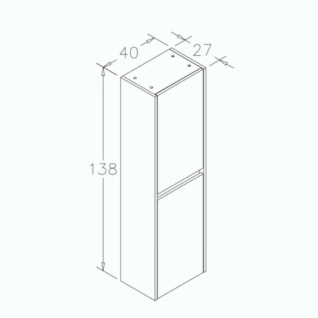 Orka Aydos 40cm Boy Dolabı