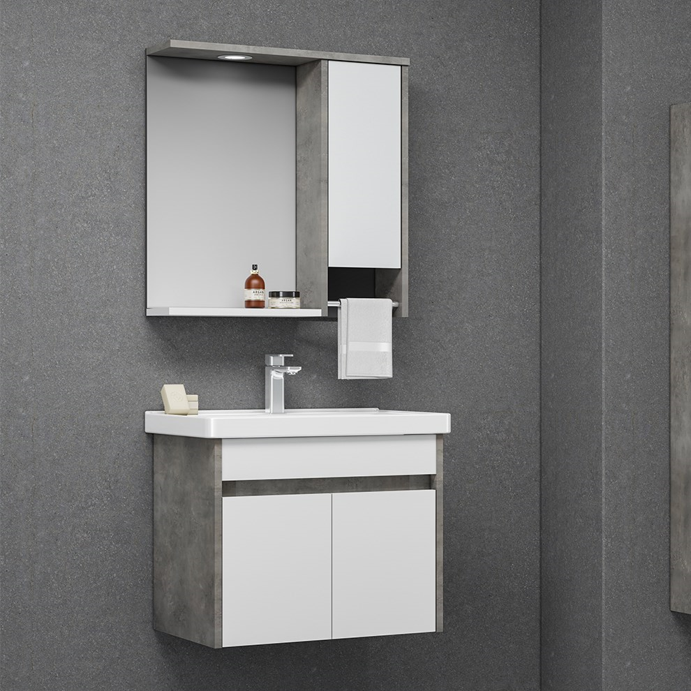 Orka Aydos 65cm Banyo Dolabı Set