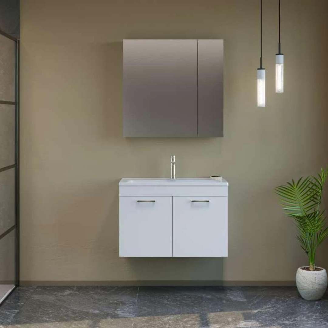 Orka Bafa 80cm Banyo Dolabı Set