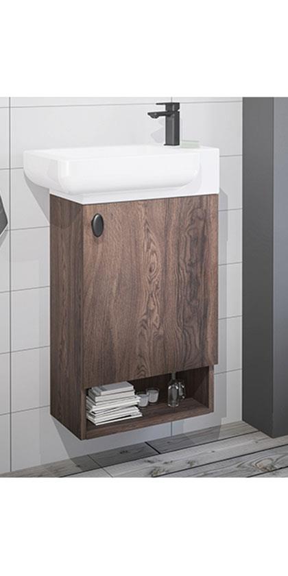Orka Begonya 55cm Banyo Dolabı Kapaklı Set Navaro - ORKA.BGN55