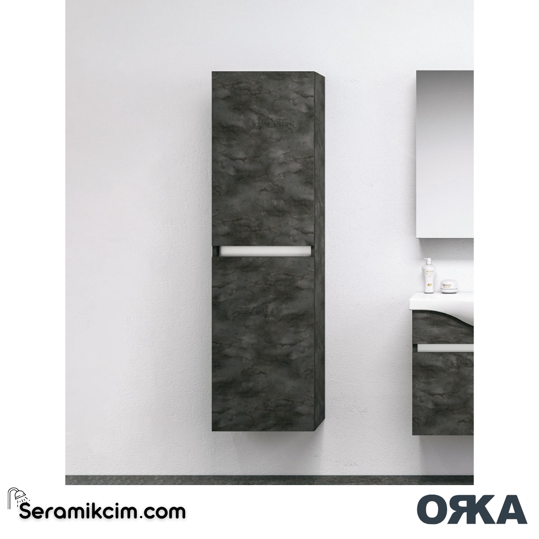 Orka Dinar 40cm Boy Dolabı (Sağ-Sol) Teak - ORK.BYD1210