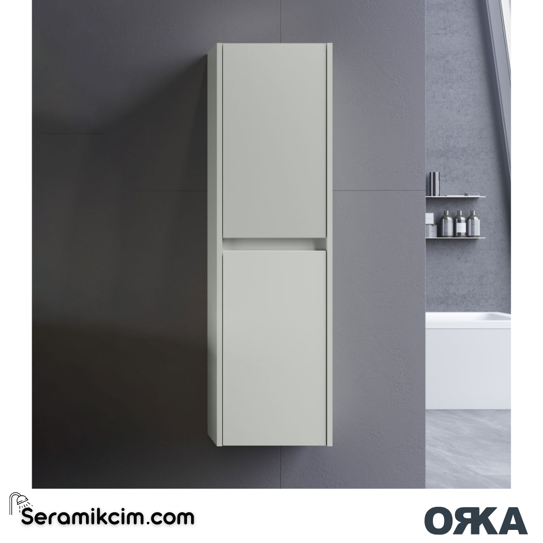 Orka Lisbon 40cm Boy Dolabı (Sağ-Sol) Mat Kaşmir - ORK.BYD1122