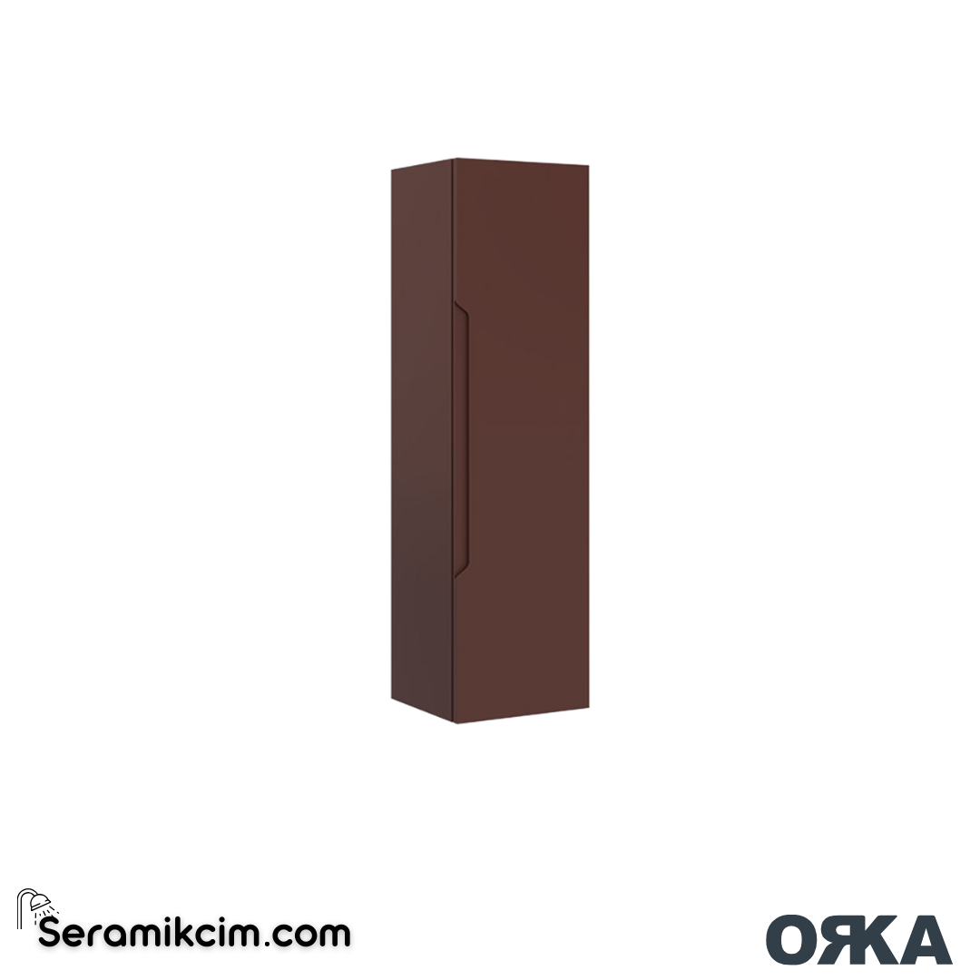 Orka Messina 40cm Boy Dolabı (Sağ-Sol) Tuscan Kırmızı - ORK.BYD1133