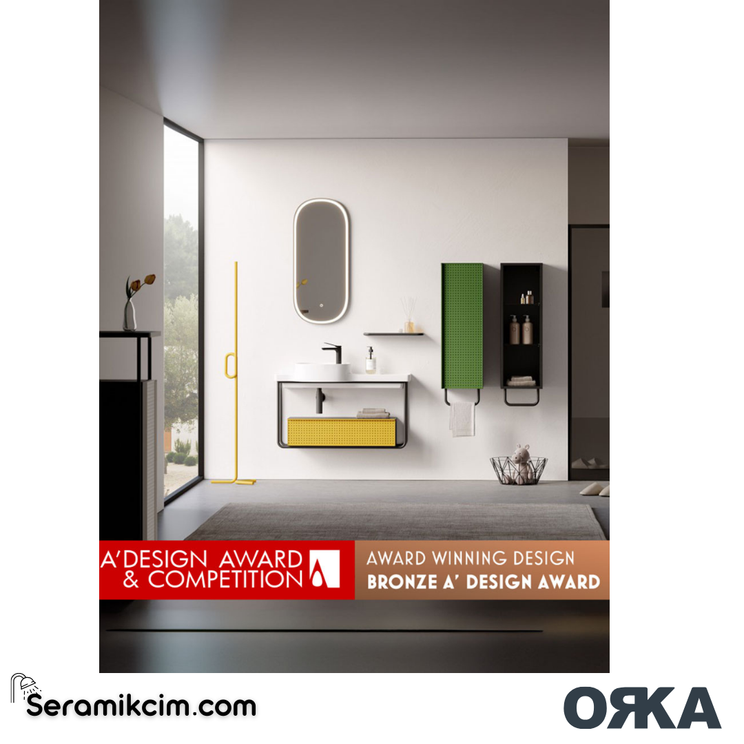 Orka Noto 80cm Banyo Dolabı Set Mat Beyaz - ORK171.80.01.TKM