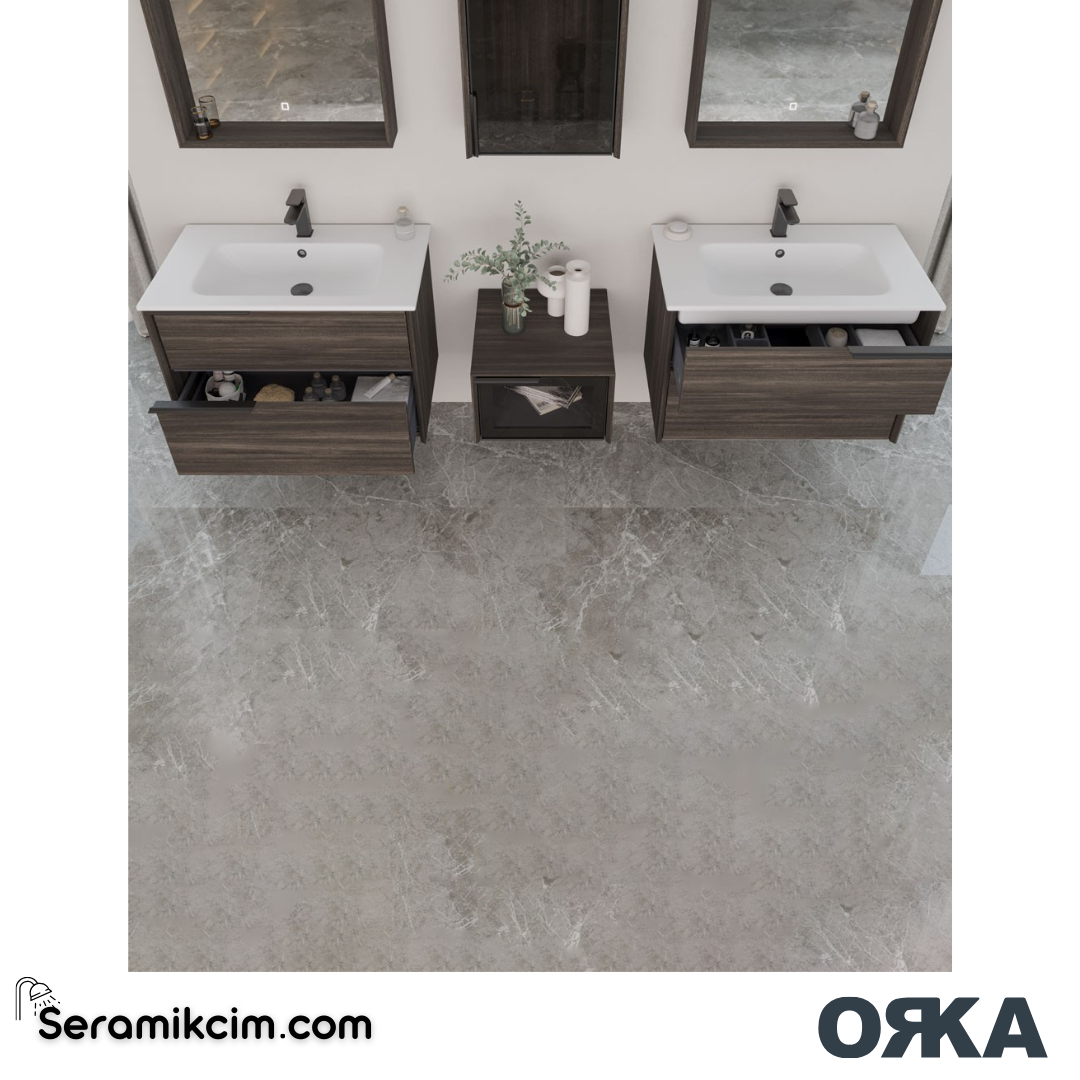 Orka Noventa 120cm Banyo Dolabı Set Cabana - ORK173.120.01.TKM