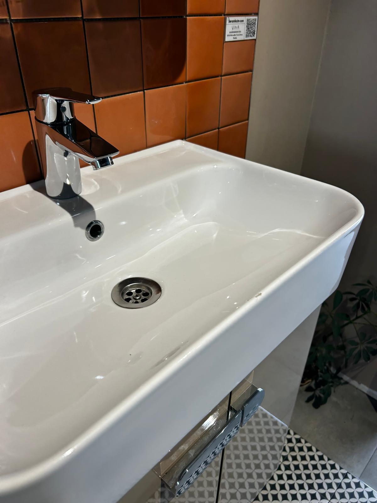 Orka Orbit 55cm Banyo Dolabı Set Parlak Cappucino Teşhir