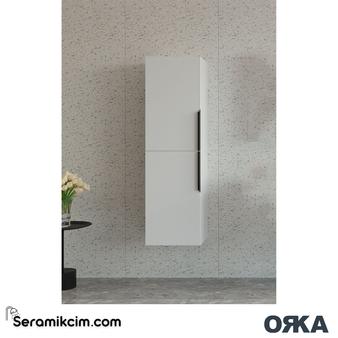 Orka Pure 40cm Boy Dolabı (Sağ-Sol) Mat Beyaz - ORK.BYD1155