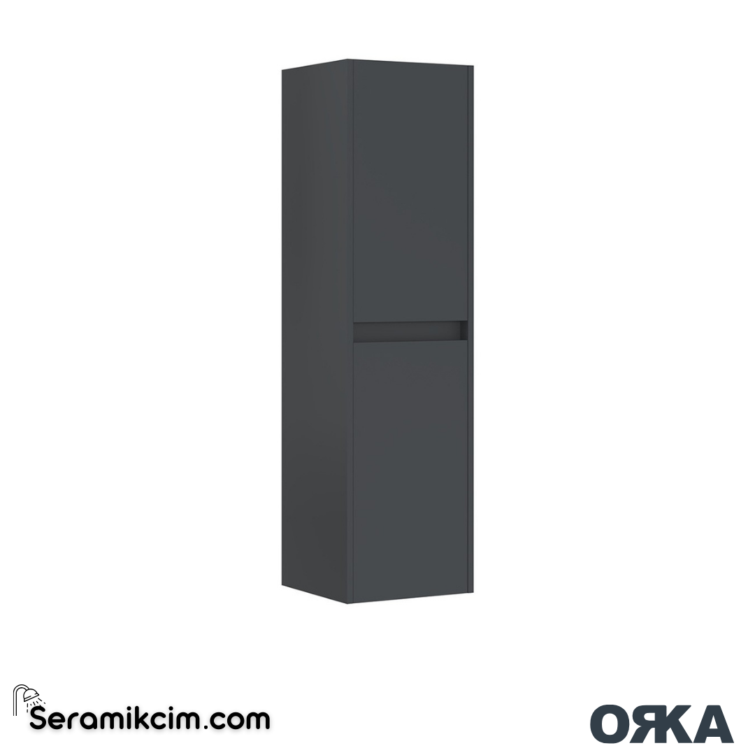 Orka Side 40cm Boy Dolabı (Sağ-Sol) Antrasit - ORK.BYD1216