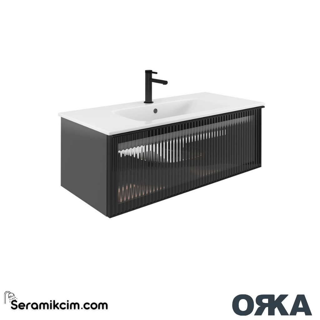 Orka Urban 120cm Banyo Dolabı Set Mat Antrasit - ORK25.120.01.TKM