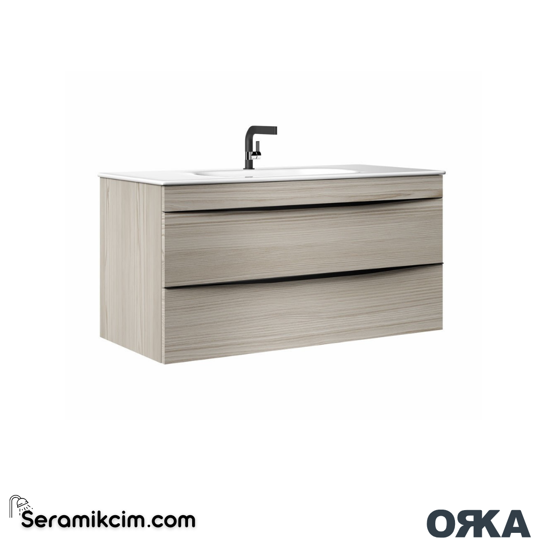 Orka Vento 100cm Banyo Dolabı Set Glassgow - ORK272.100.02.TKM