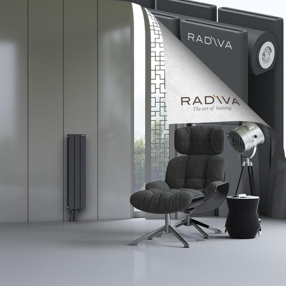 Oti Alüminyum Radyatör 900x218 Koyu Antrasit