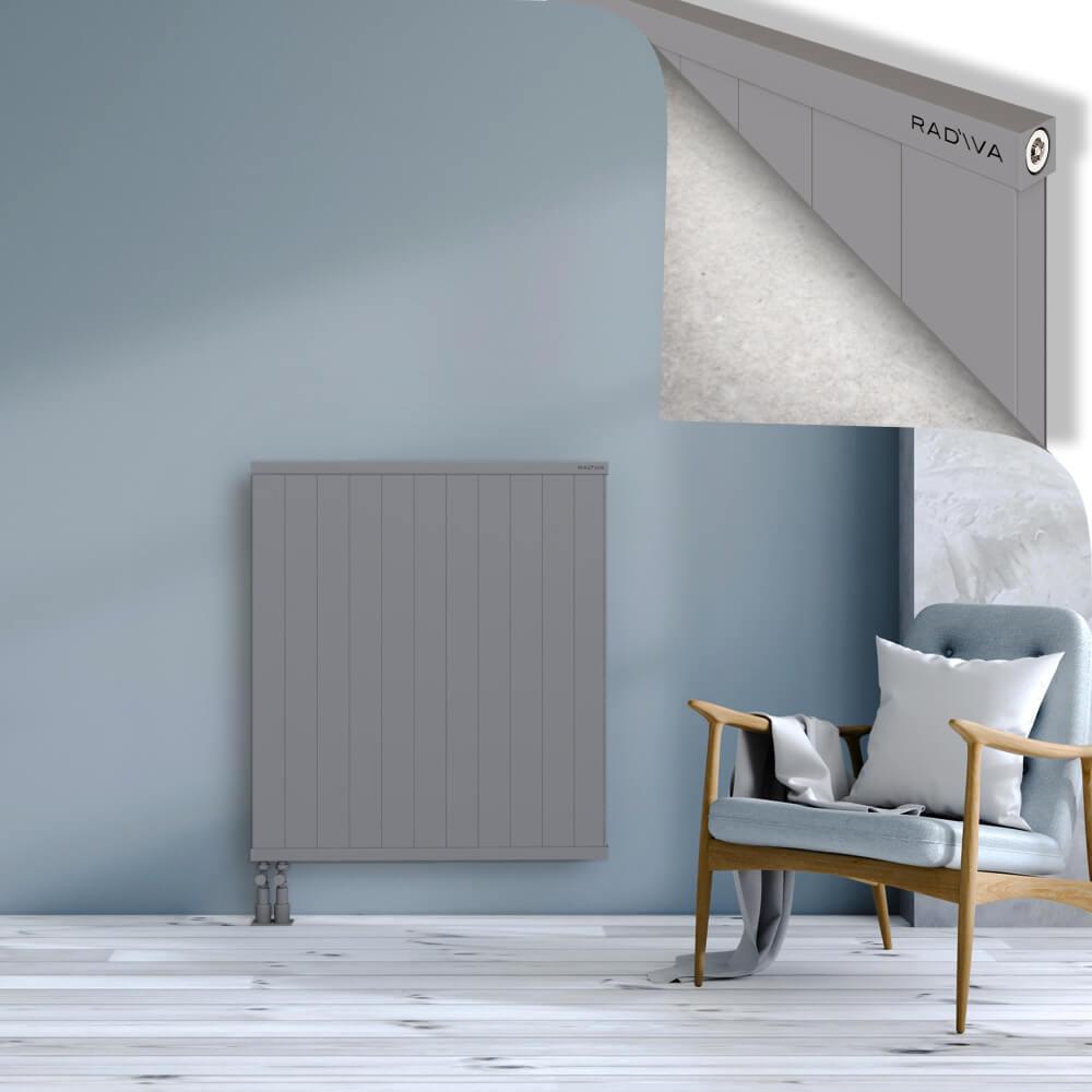RIO Dekoratif Alüminyum Radyatör 1000x1104 Gri