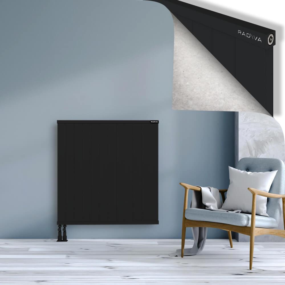 RIO Dekoratif Alüminyum Radyatör 1000x1204 Siyah
