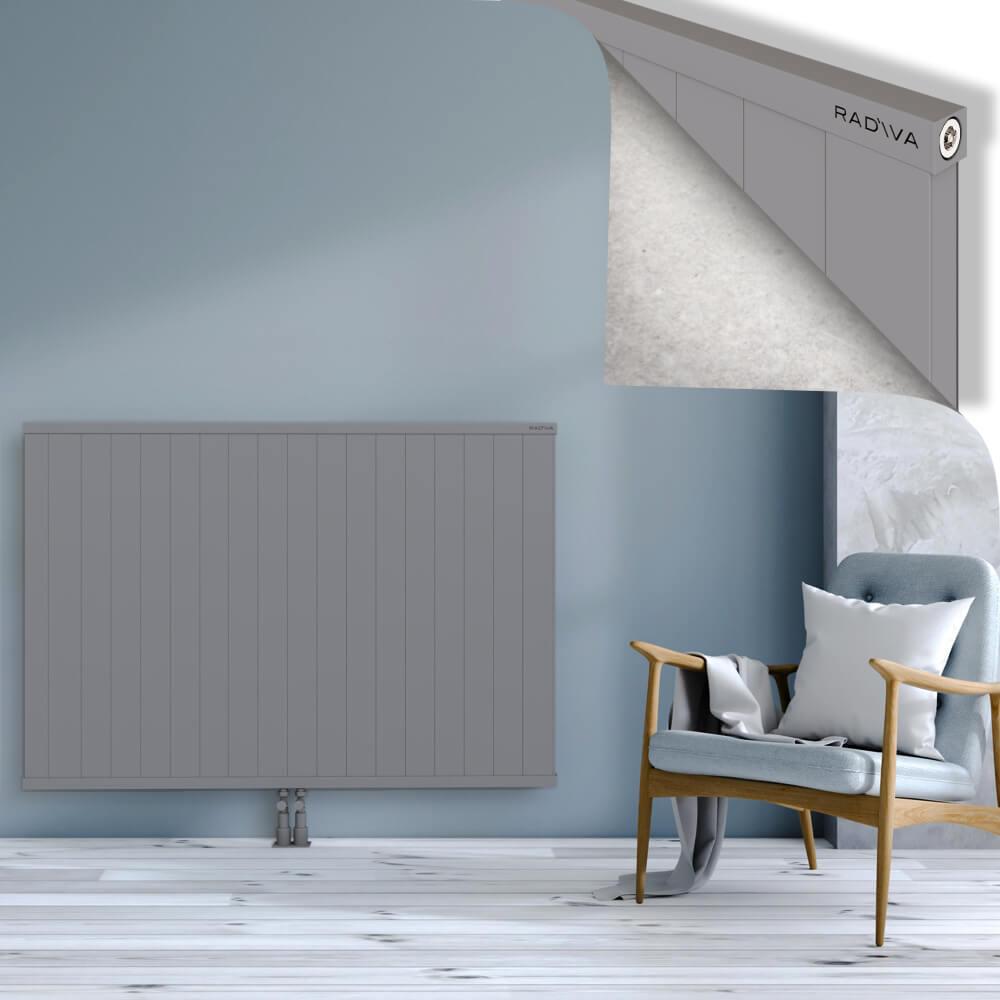 RIO Dekoratif Alüminyum Radyatör 1000x1804 Gri