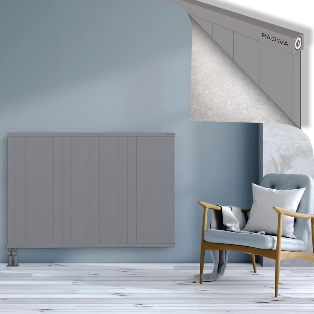 RIO Dekoratif Alüminyum Radyatör 1000x1804 Gri