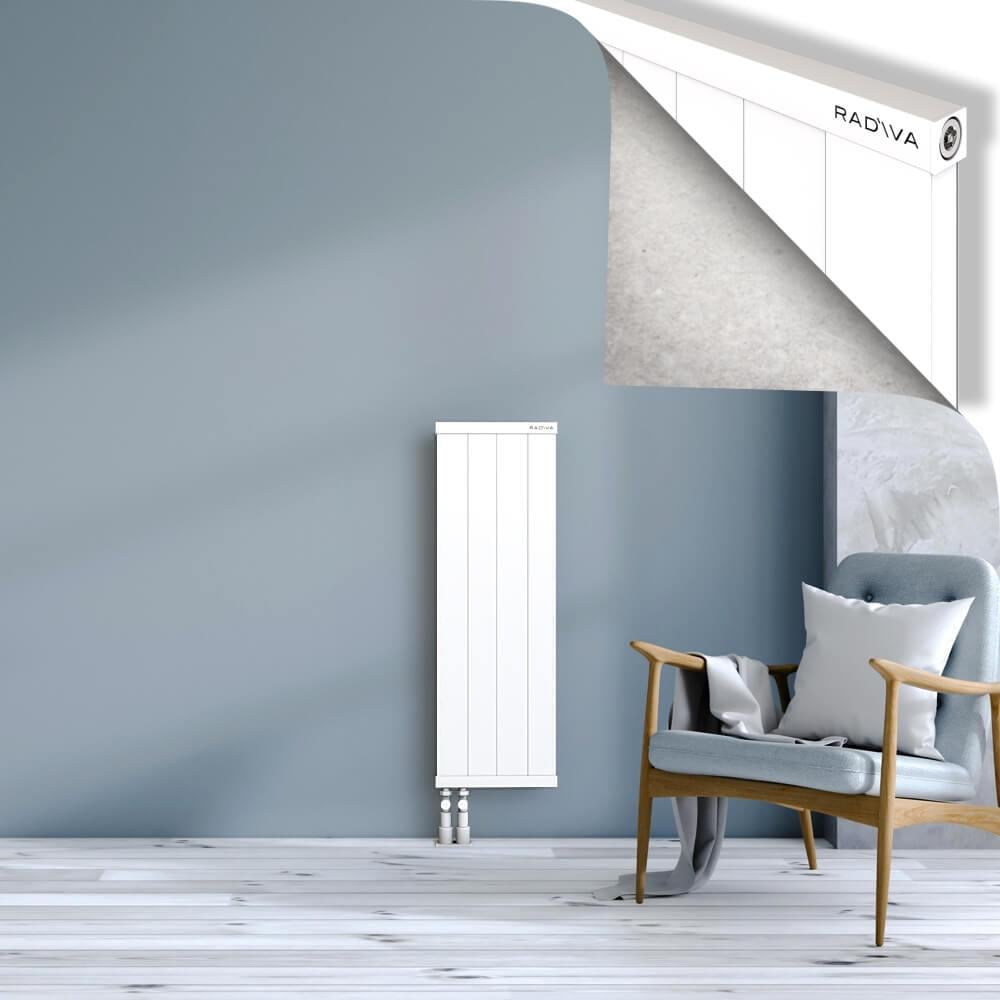 RIO Dekoratif Alüminyum Radyatör 1000x404 Beyaz