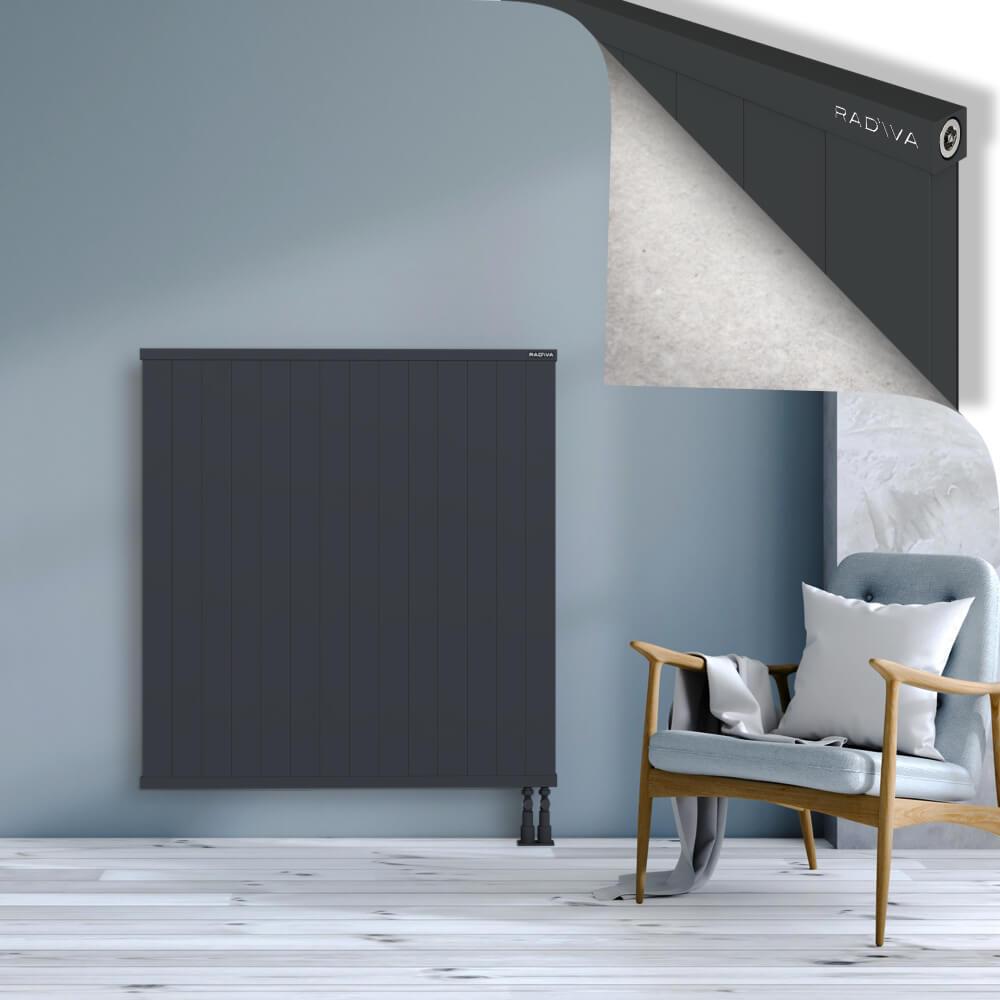 RIO Dekoratif Alüminyum Radyatör 1200x1404 Koyu Antrasit