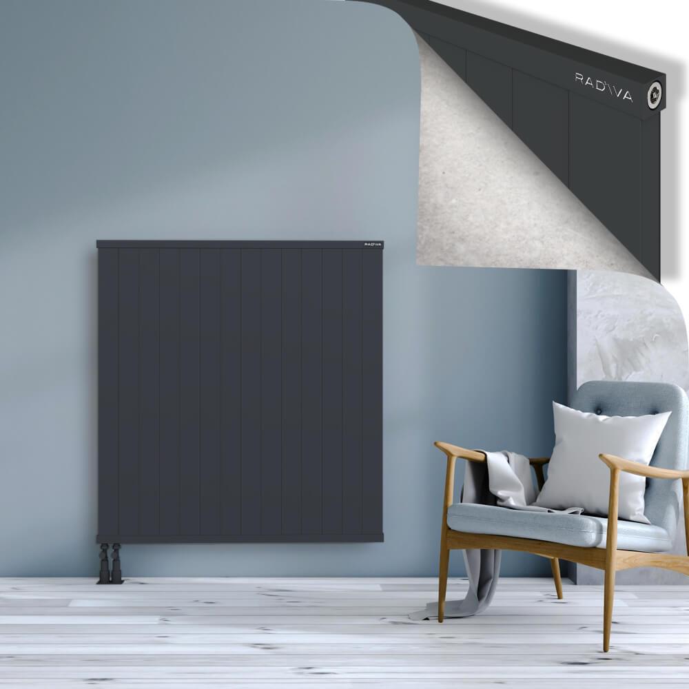 RIO Dekoratif Alüminyum Radyatör 1200x1404 Koyu Antrasit