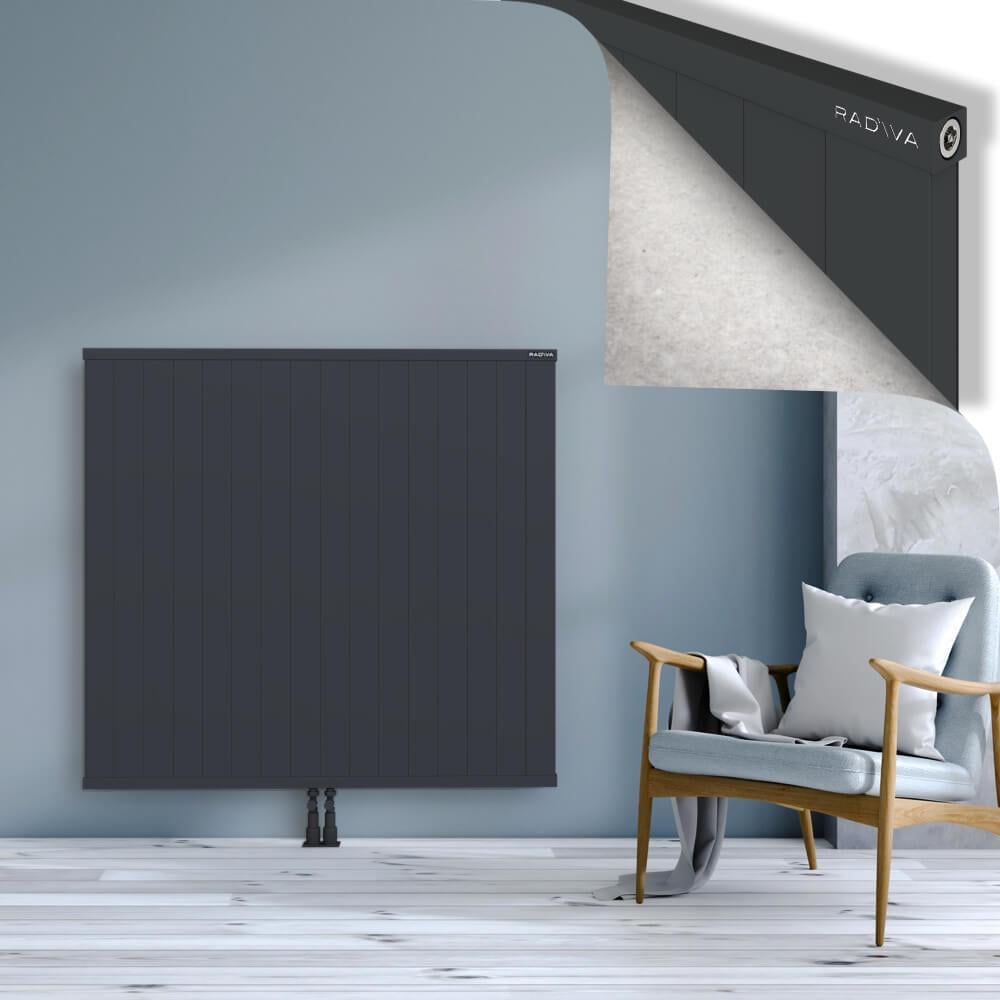 RIO Dekoratif Alüminyum Radyatör 1200x1604 Koyu Antrasit