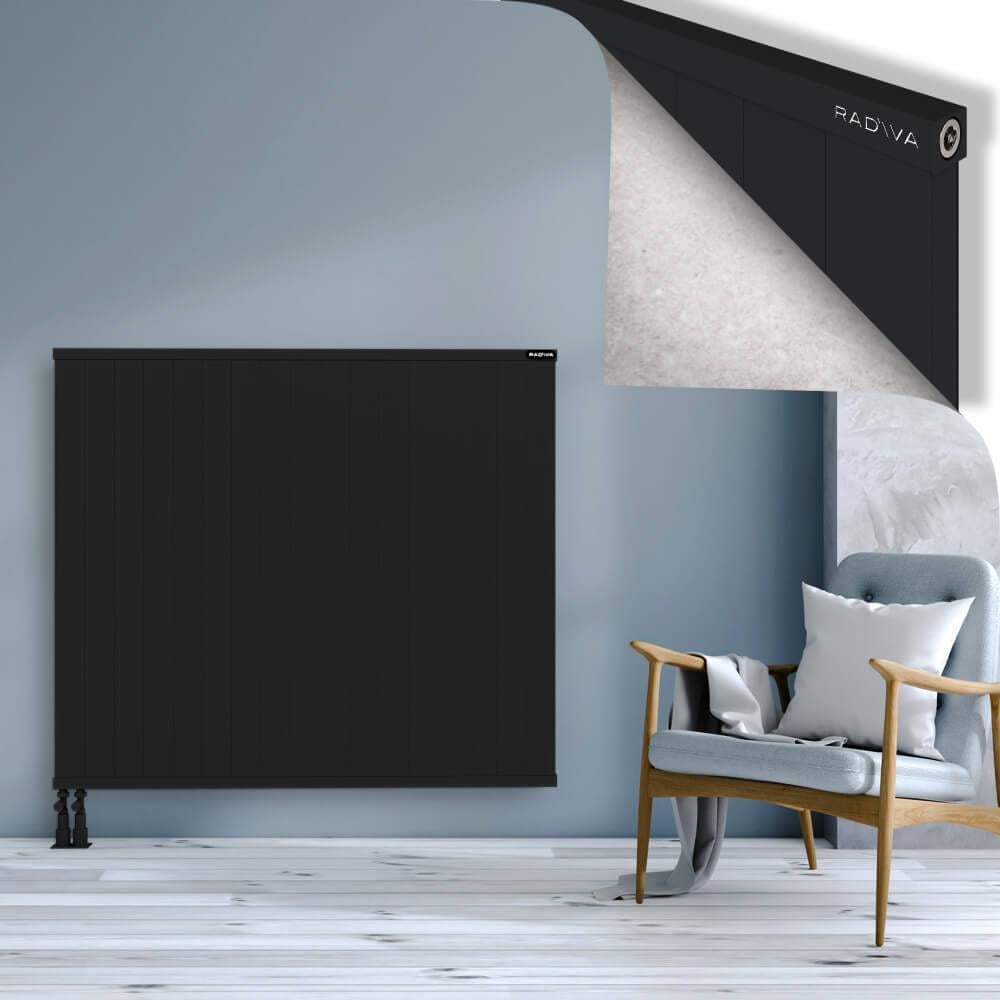 RIO Dekoratif Alüminyum Radyatör 1200x1704 Siyah
