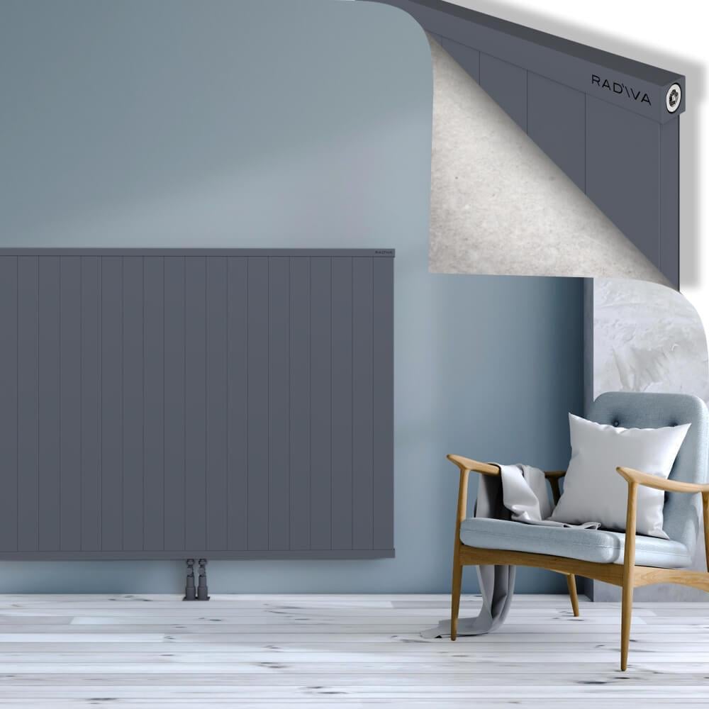 RIO Dekoratif Alüminyum Radyatör 1200x2604 Antrasit