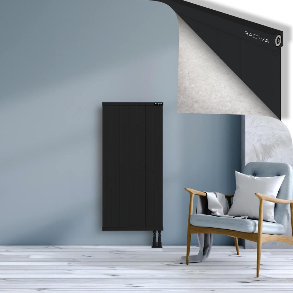 RIO Dekoratif Alüminyum Radyatör 1200x704 Siyah