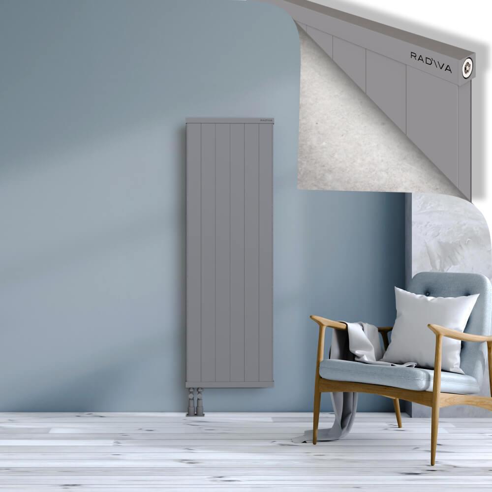 RIO Dekoratif Alüminyum Radyatör 1500x604 Gri