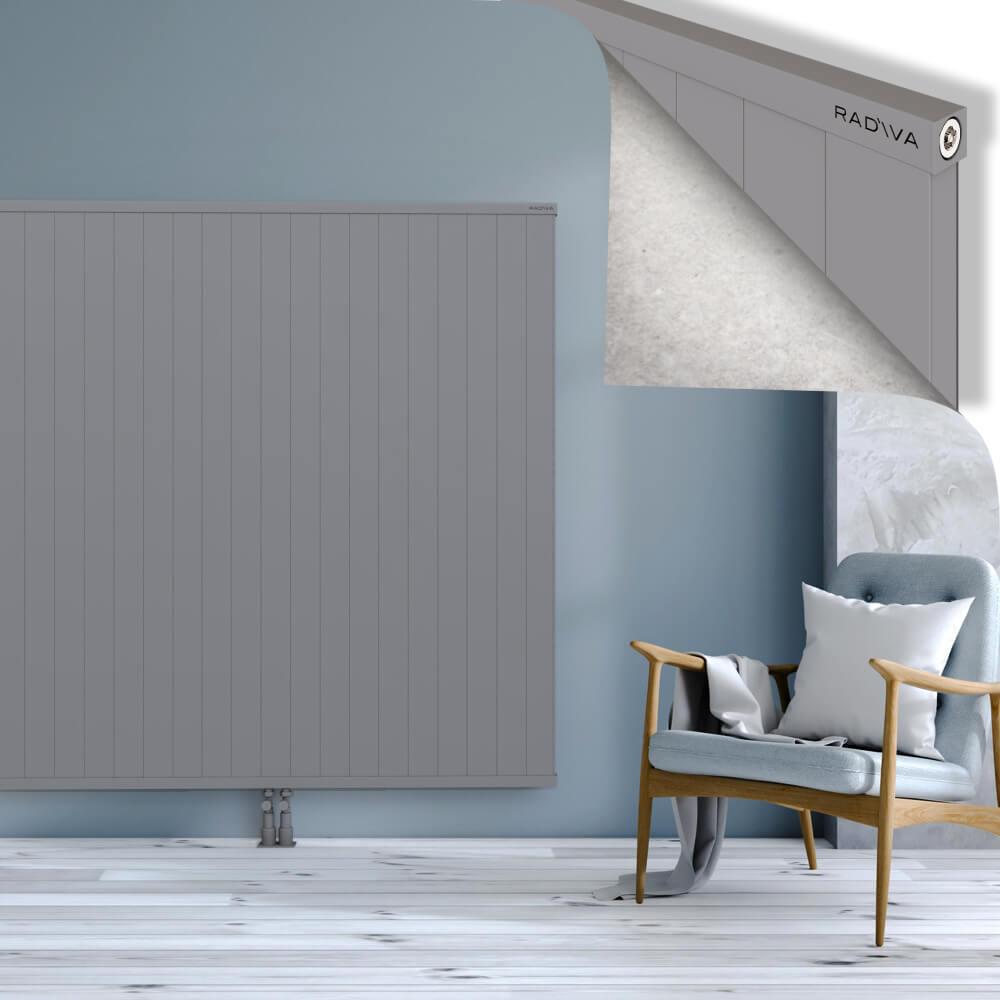 RIO Dekoratif Alüminyum Radyatör 1600x2704 Gri