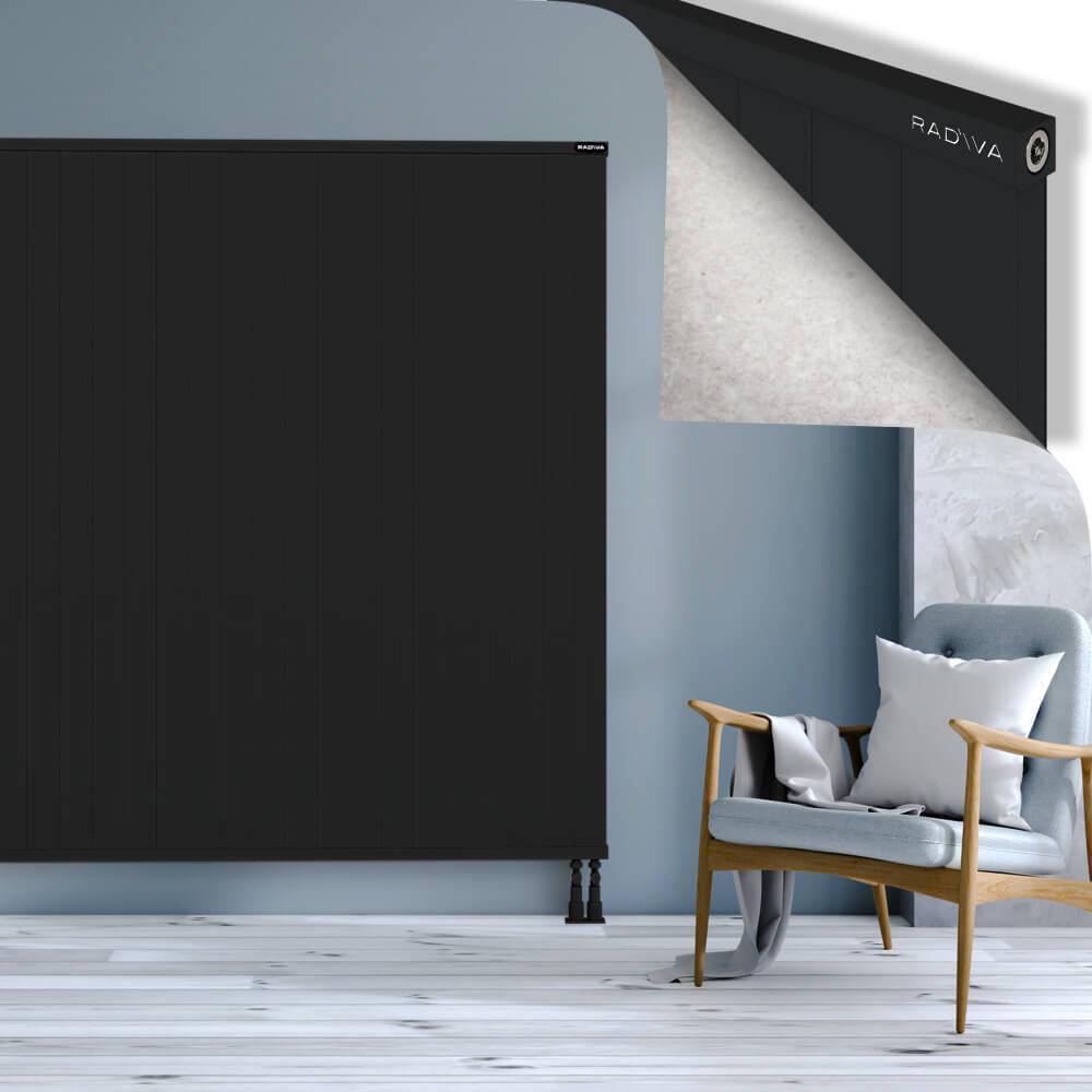 RIO Dekoratif Alüminyum Radyatör 1800x2104 Siyah